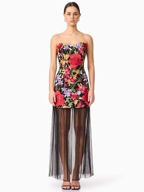 elliatt selene maxi dress Elliatt Selene Maxi Tiered 3D Dress by ELLIATT